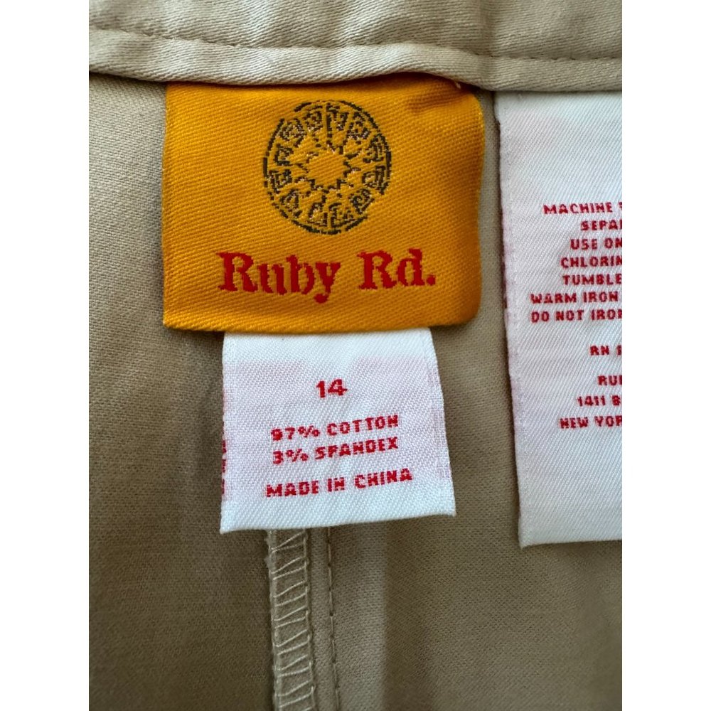 Ruby Rd NWOT Sz 14 Beige Woman Dress Pants - Picture 6 of 8